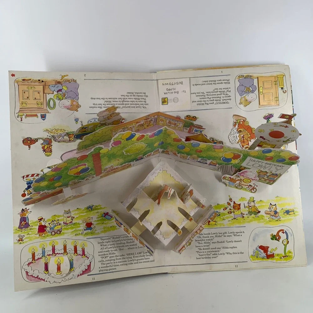 Richard Scarry's Biggest Pop-Up Book Ever! 1992 Golden Books Hardcover Busytown